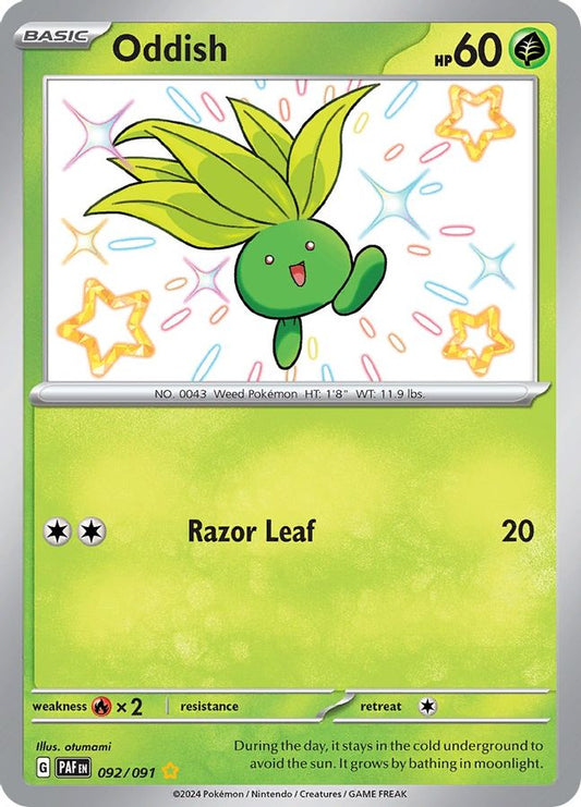 Oddish 092/091 - Monster Mart - Pokémon Cards Australia