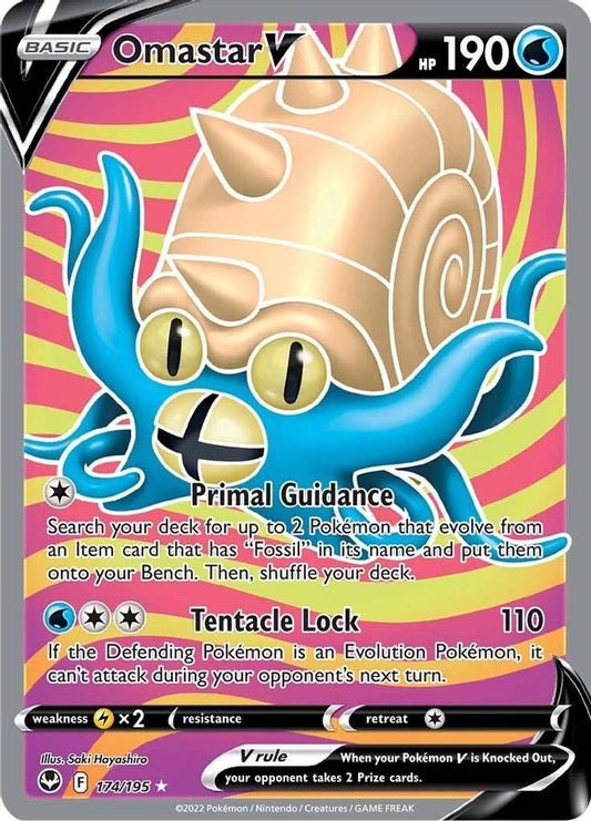 Omastar V 174/195 - Monster Mart - Pokémon Cards Australia