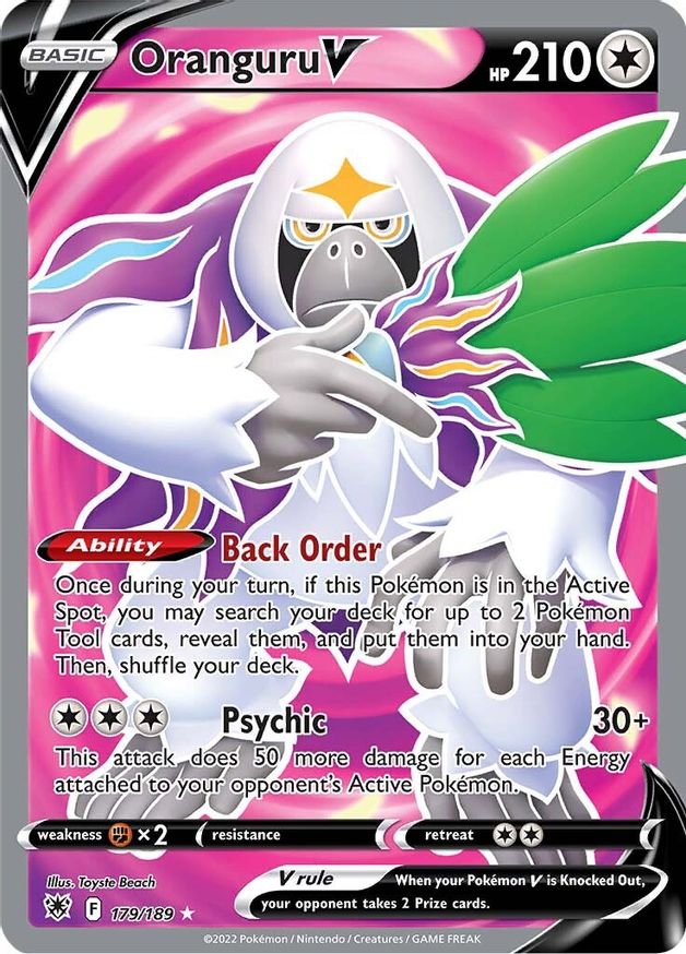 Oranguru V Full Art 179/189 - Monster Mart - Pokémon Cards Australia