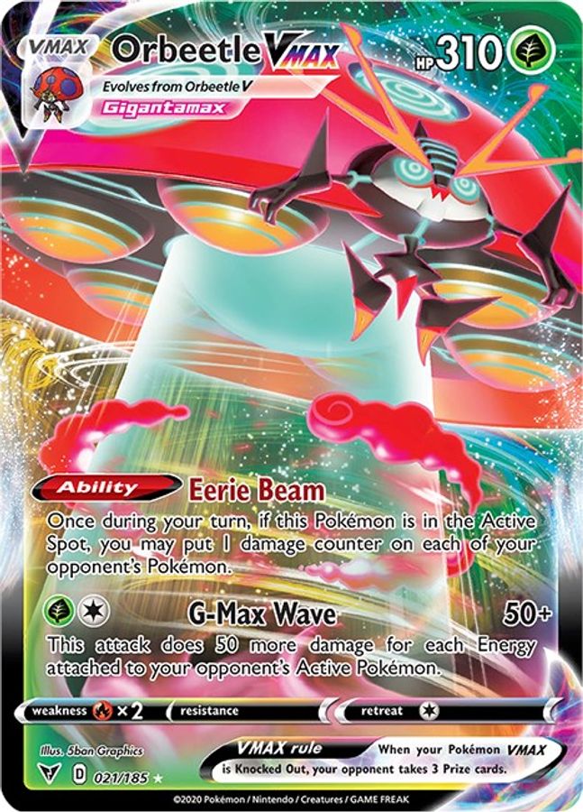 Orbeetle VMAX 021/185 - Monster Mart - Pokémon Cards Australia