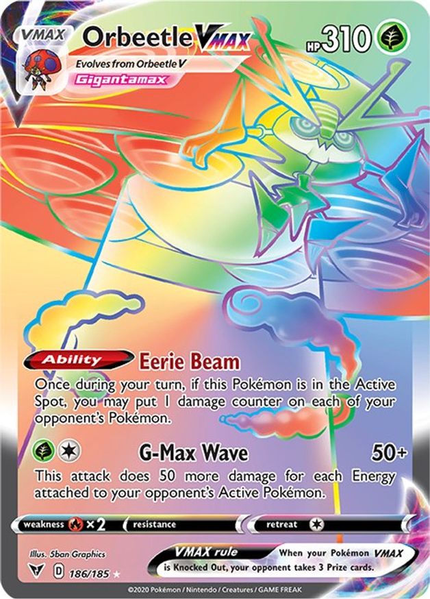 Orbeetle VMAX 186/185 - Monster Mart - Pokémon Cards Australia