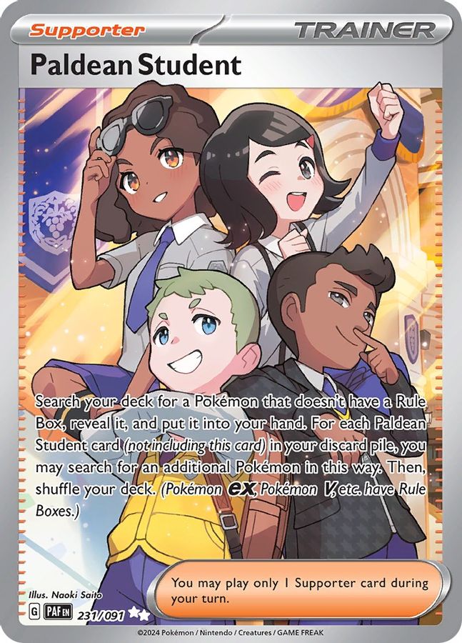 Paldean Student 231/091 - Monster Mart - Pokémon Cards Australia