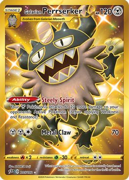 Perrserker 205/192 - Monster Mart - Pokémon Cards Australia