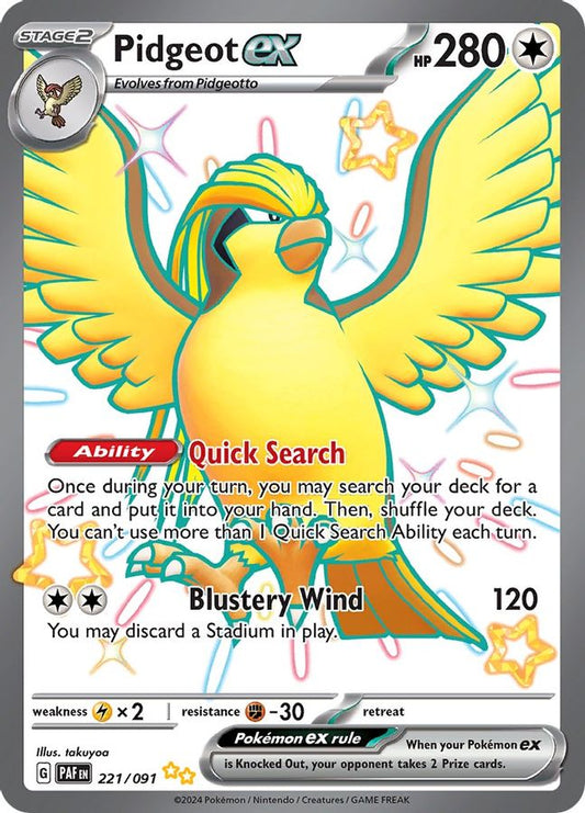 Pidgeot EX 221/091 - Monster Mart - Pokémon Cards Australia