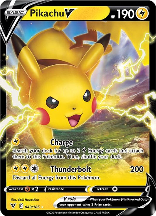 Pikachu V 043/185 - Monster Mart - Pokémon Cards Australia