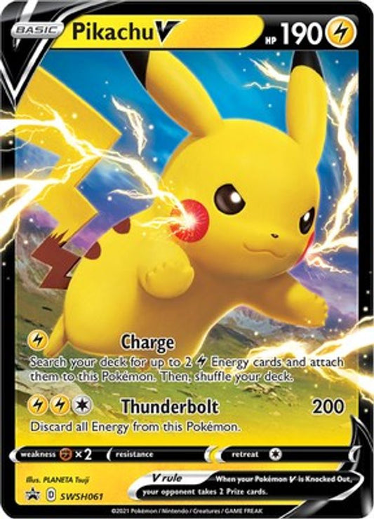 Pikachu V SWSH061 - Monster Mart - Pokémon Cards Australia