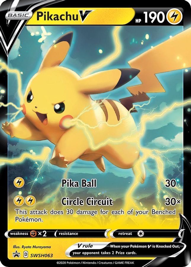 Pikachu V SWSH063 - Monster Mart - Pokémon Cards Australia