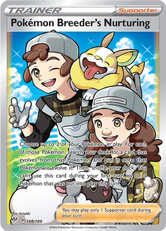 Pokemon Breeder's Nurturing 188/189 - Monster Mart - Pokémon Cards Australia