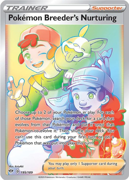 Pokemon Breeder's Nurturing 195/189 - Monster Mart - Pokémon Cards Australia