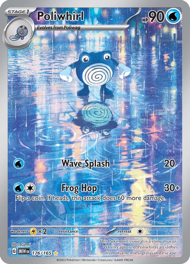 Poliwhirl 176/165 - Monster Mart - Pokémon Cards Australia