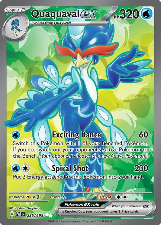 Quaquaval EX 235/193 - Monster Mart - Pokémon Cards Australia
