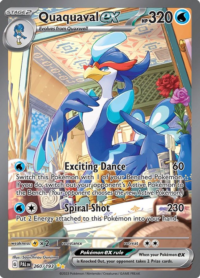 Quaquaval EX 260/193 - Monster Mart - Pokémon Cards Australia