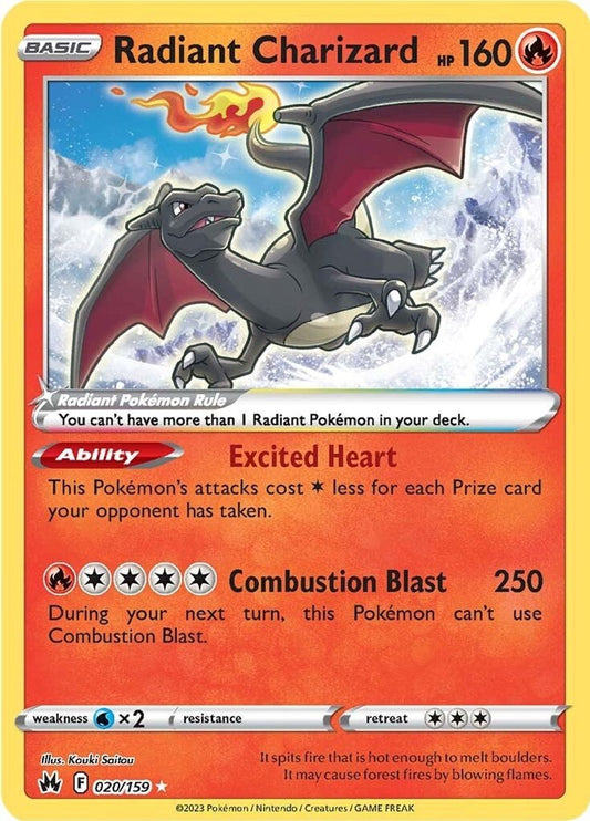 Radiant Charizard 020/159 - Monster Mart - Pokémon Cards Australia