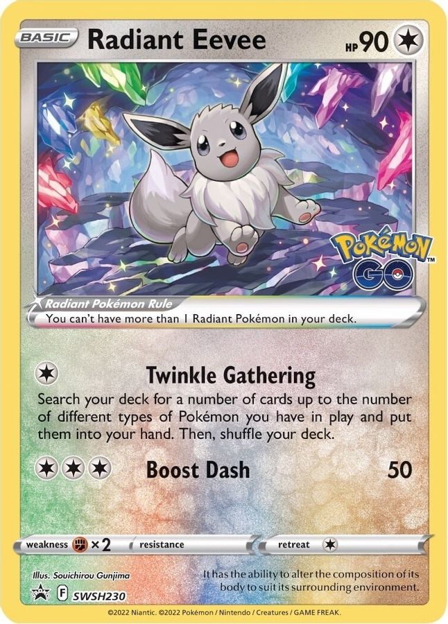 Radiant Eevee SWSH230 - Monster Mart - Pokémon Cards Australia