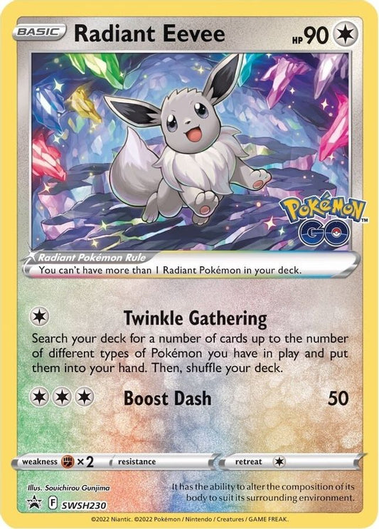 Radiant Eevee SWSH230 - Monster Mart - Pokémon Cards Australia