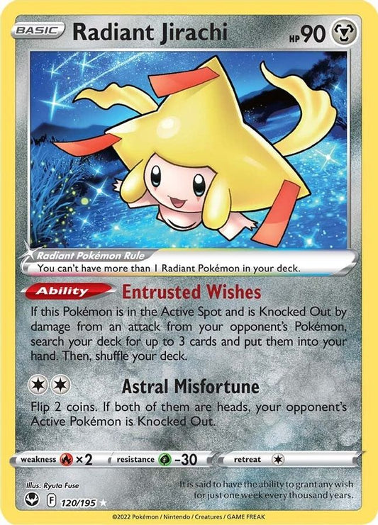Radiant Jirachi 120/195 - Monster Mart - Pokémon Cards Australia