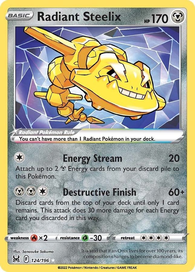 Radiant Steelix 124/196 - Monster Mart - Pokémon Cards Australia