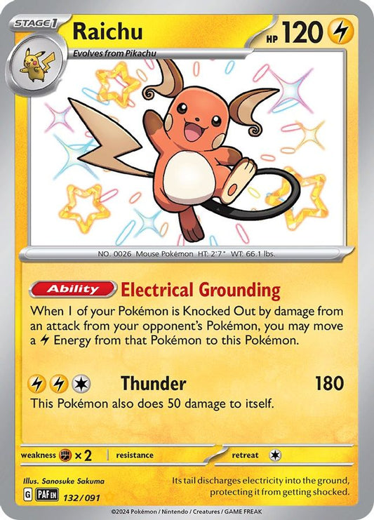 Raichu 132/091 - Monster Mart - Pokémon Cards Australia