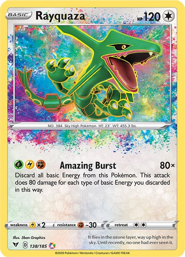 Rayquaza 138/185 - Monster Mart - Pokémon Cards Australia