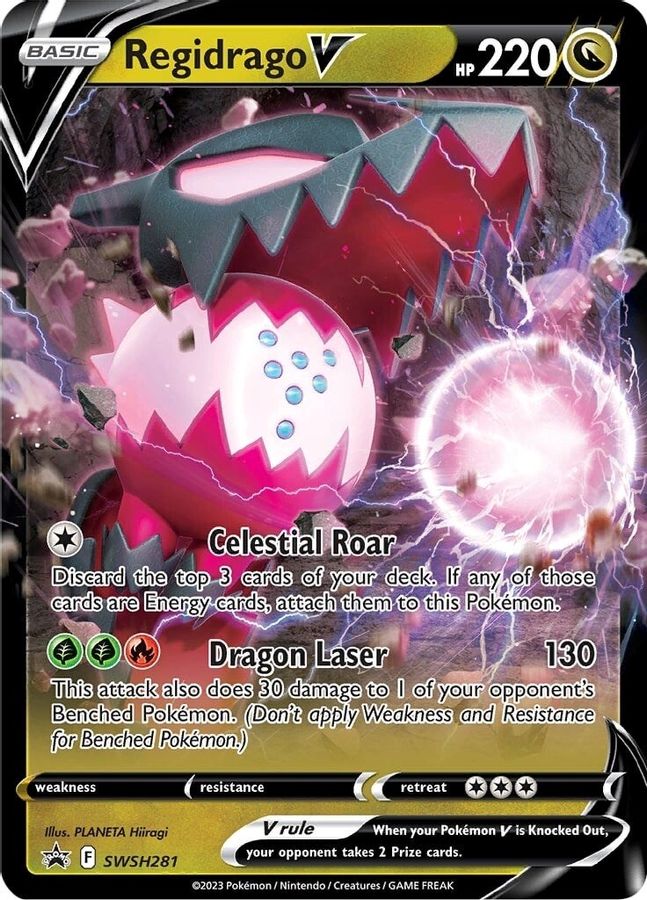 Regidrago V SWSH281 - Monster Mart - Pokémon Cards Australia