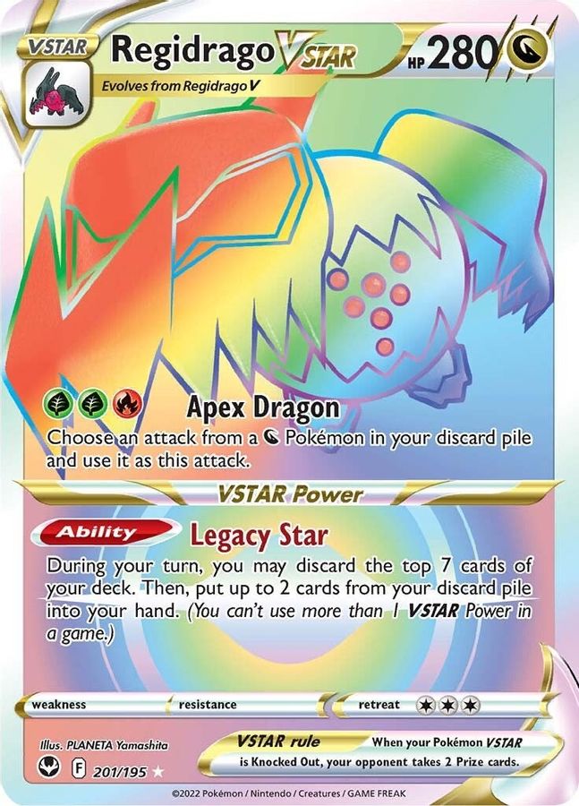 Regidrago VSTAR 201/195 - Monster Mart - Pokémon Cards Australia