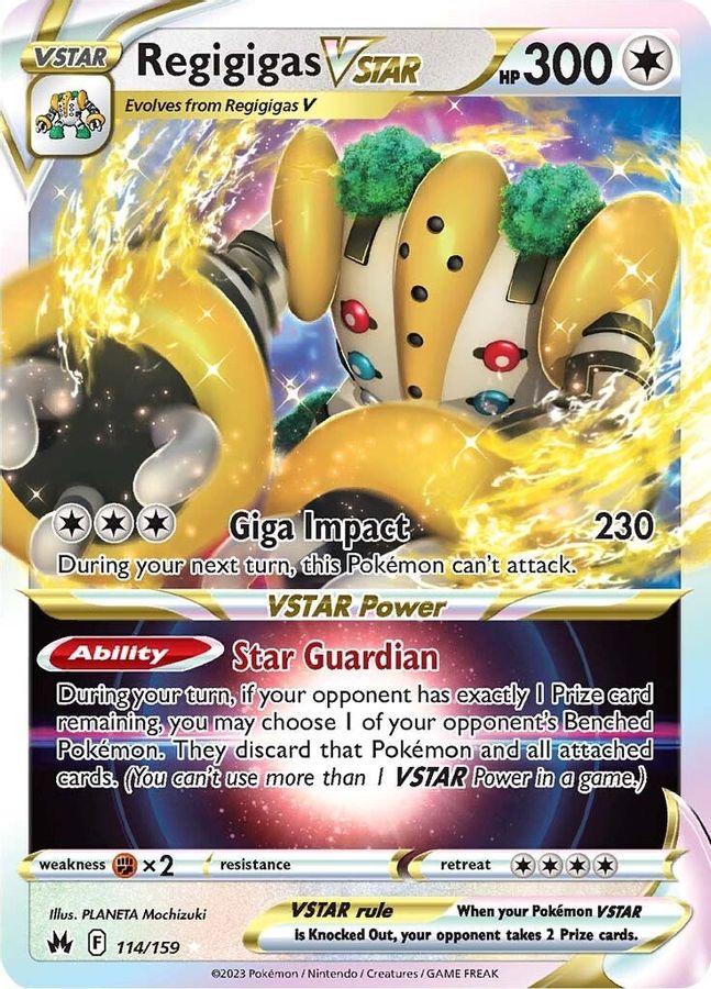 Regigigas VSTAR 114/159 - Monster Mart - Pokémon Cards Australia