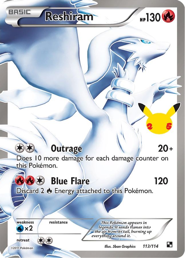 Reshiram 113/114 - Monster Mart - Pokémon Cards Australia