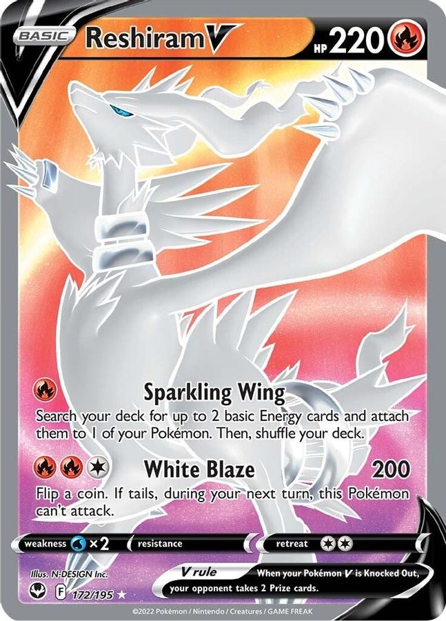 Reshiram V 172/195 - Monster Mart - Pokémon Cards Australia
