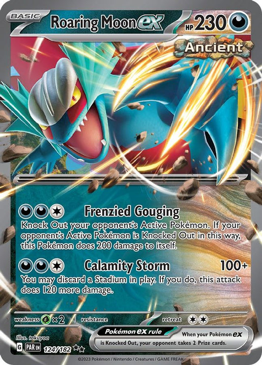 Roaring Moon EX 124/182 - Monster Mart - Pokémon Cards Australia