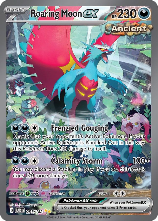 Roaring Moon EX 251/182 - Monster Mart - Pokémon Cards Australia