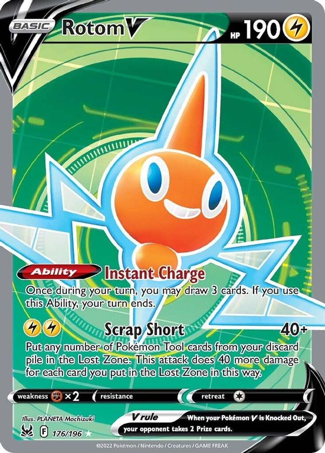 Rotom V 176/196 - Monster Mart - Pokémon Cards Australia