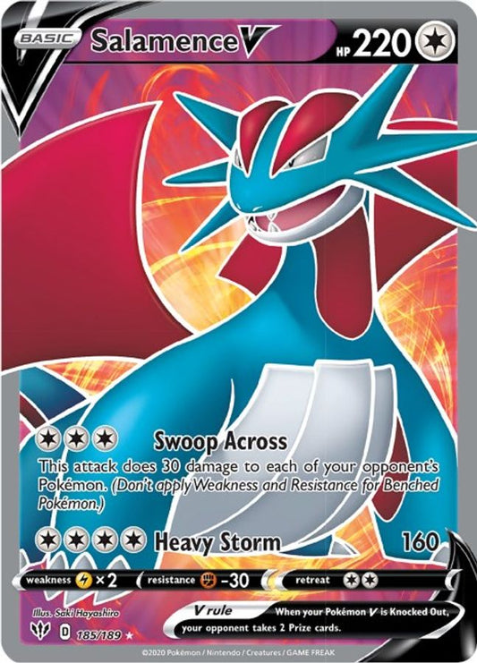 Salamence V 185/189 - Monster Mart - Pokémon Cards Australia