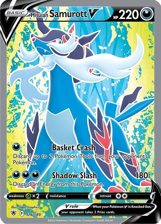 Samurott V 176/189 - Monster Mart - Pokémon Cards Australia