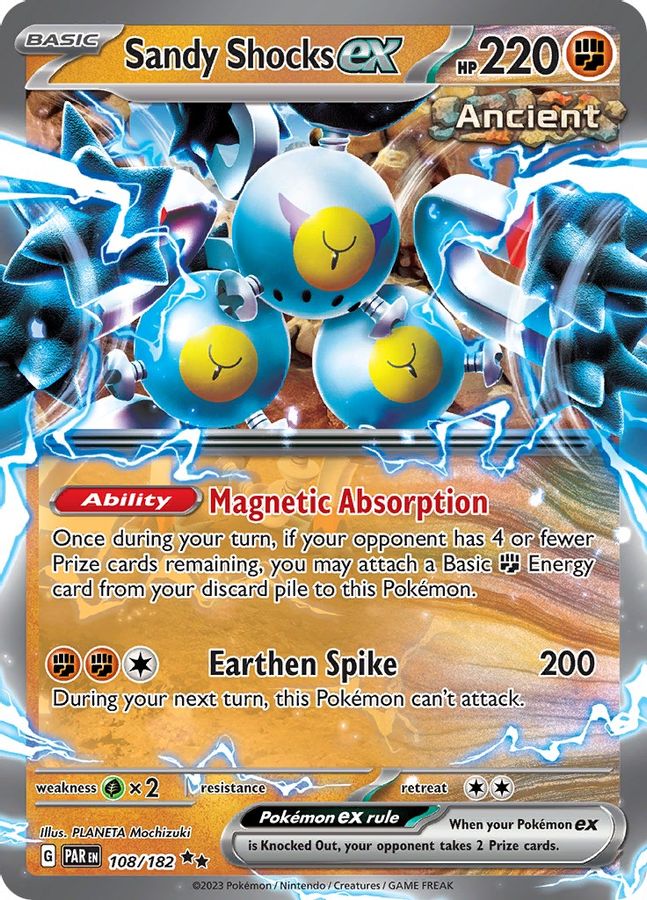 Sandy Shocks EX 108/182 - Monster Mart - Pokémon Cards Australia