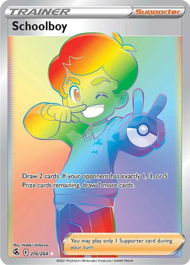 Schoolboy Rainbow Trainer 276/264 - Monster Mart - Pokémon Cards Australia