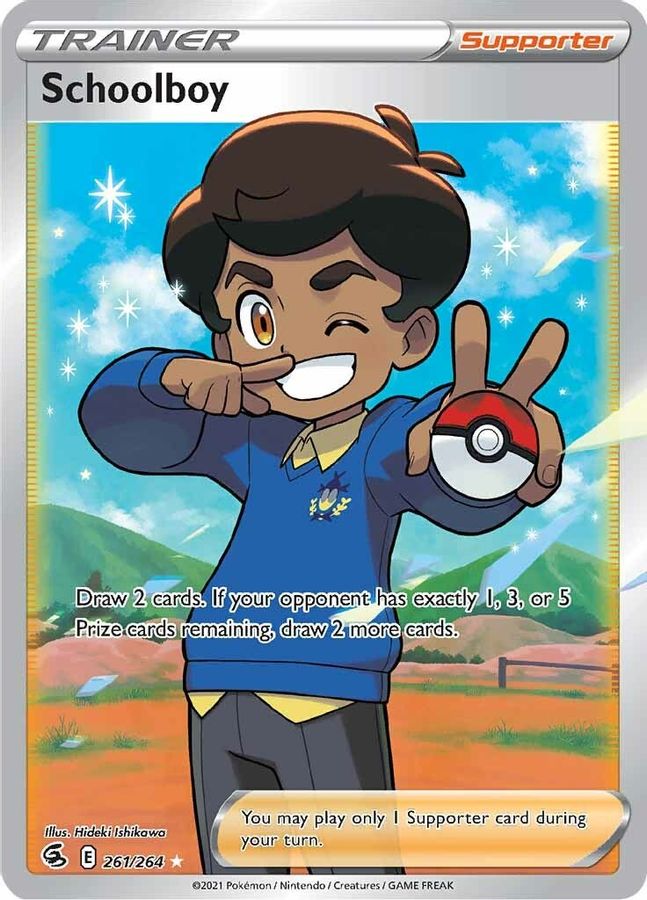 Schoolboy Trainer 261/264 - Monster Mart - Pokémon Cards Australia