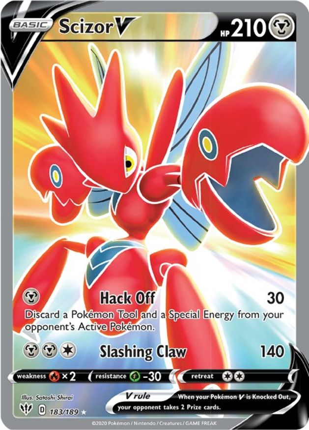 Scizor V 183/189 - Monster Mart - Pokémon Cards Australia