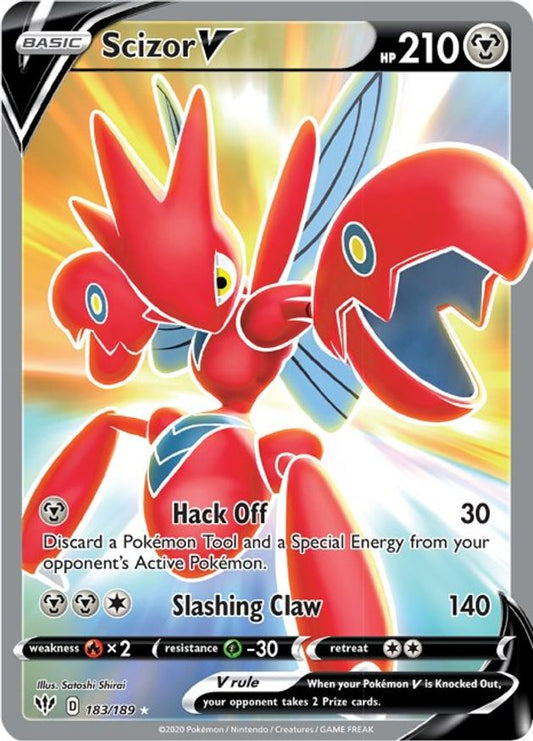 Scizor V 183/189 - Monster Mart - Pokémon Cards Australia