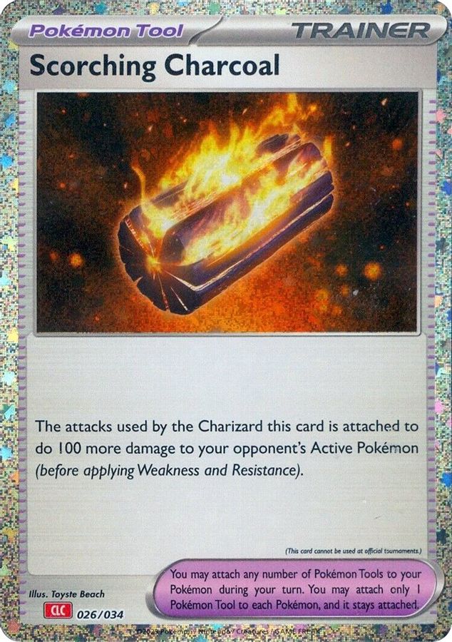 Scorching Charcoal 026/034 - Monster Mart - Pokémon Cards Australia