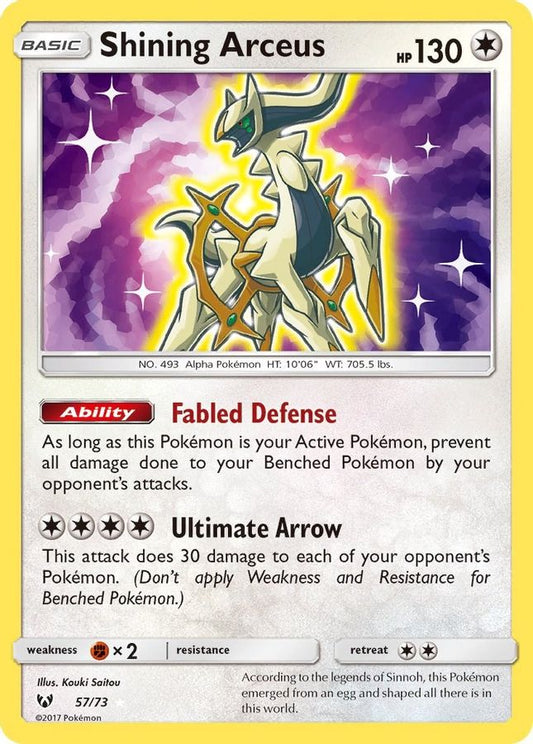 Shining Arceus 57/73 - Monster Mart - Pokémon Cards Australia