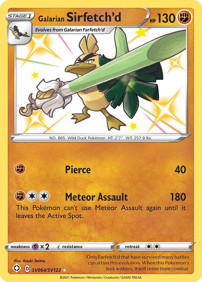 Sirfetch'd SV064/SV122 - Monster Mart - Pokémon Cards Australia