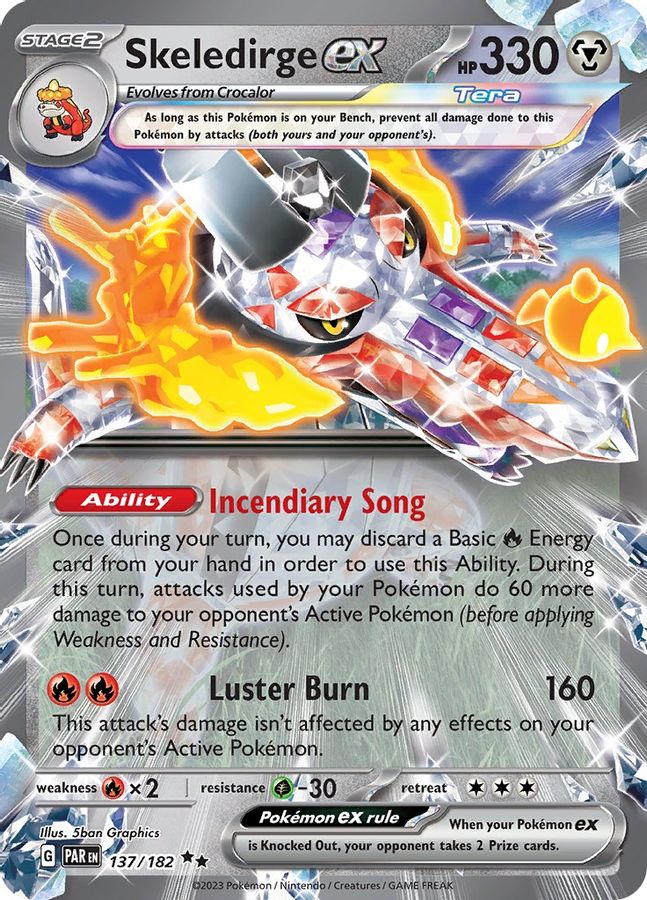 Skeledirge EX 137/182 - Monster Mart - Pokémon Cards Australia