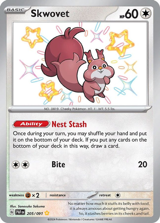 Skwovet 205/091 - Monster Mart - Pokémon Cards Australia