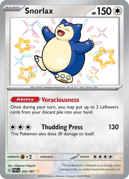 Snorlax 202/091 - Monster Mart - Pokémon Cards Australia