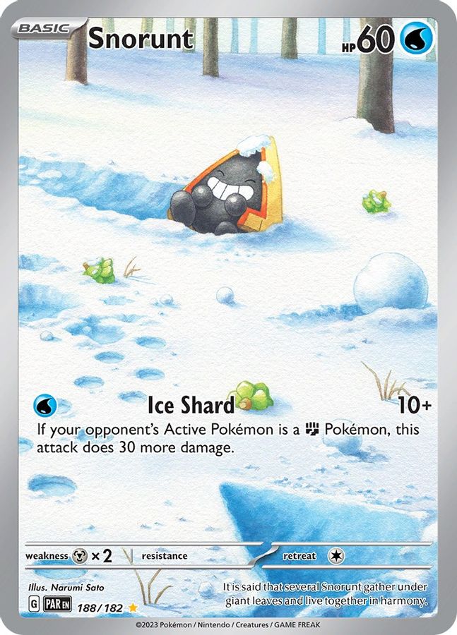 Snorunt 188/182 - Monster Mart - Pokémon Cards Australia