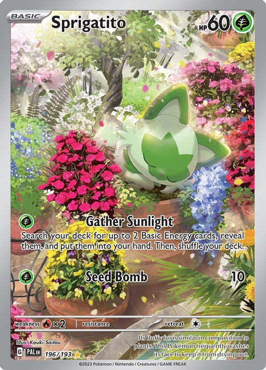 Sprigatito 196/193 - Monster Mart - Pokémon Cards Australia