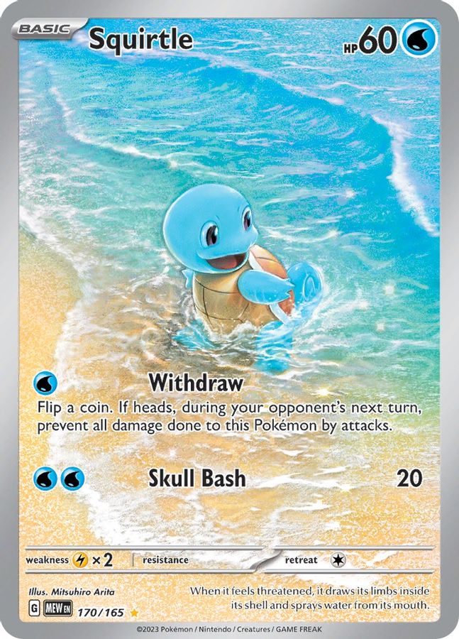Squirtle 170/165 - Monster Mart - Pokémon Cards Australia