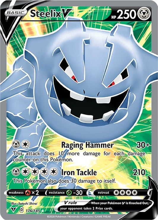 Steelix V 176/185 - Monster Mart - Pokémon Cards Australia