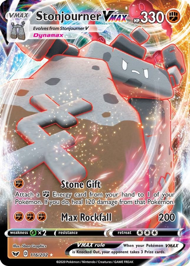 Stonjourner VMAX 116/202 - Monster Mart - Pokémon Cards Australia