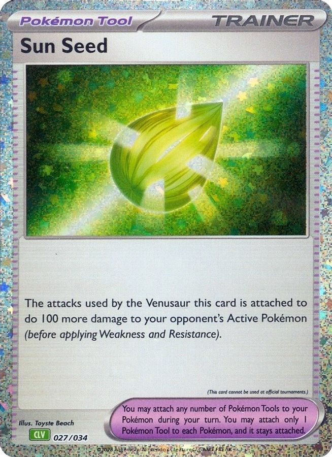Sun Seed 027/034 (CLV) - Monster Mart - Pokémon Cards Australia